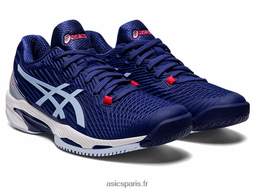 femmes Asics vitesse de solution ff 2 BXL8B22999 bleu plongeant/ciel doux
