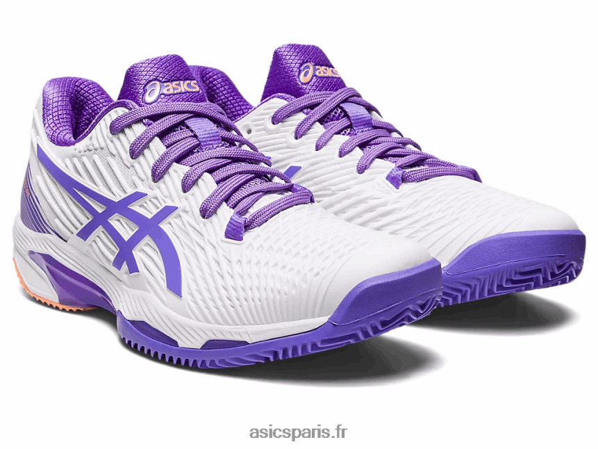femmes Asics vitesse de solution ff 2 argile BXL8B22551 blanc/améthyste
