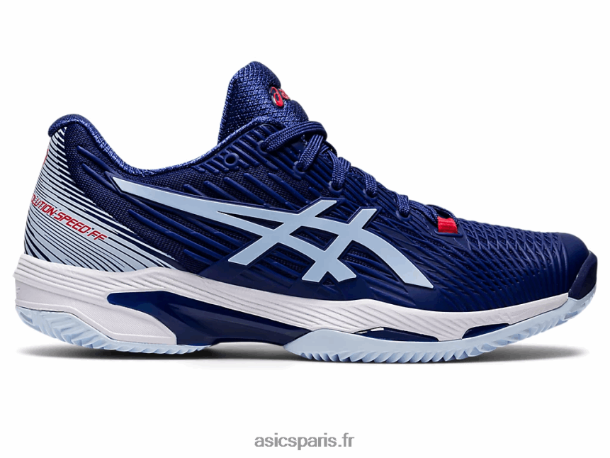femmes Asics vitesse de solution ff 2 argile BXL8B23018 bleu plongeant/ciel doux