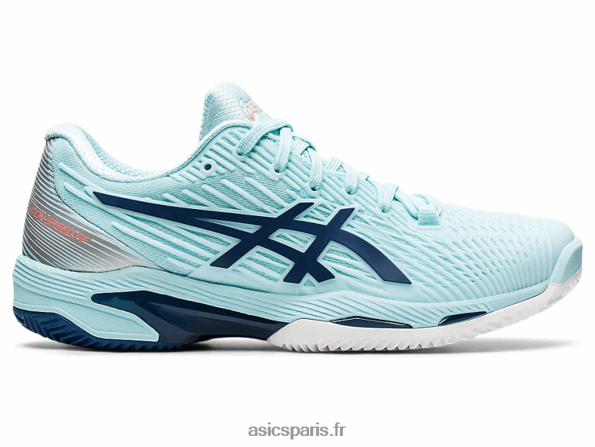femmes Asics vitesse de solution ff 2 argile BXL8B23600 bleu clair/indigo clair