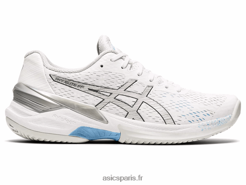 femmes Asics ciel élite ff BXL8B23531 blanc/argent pur