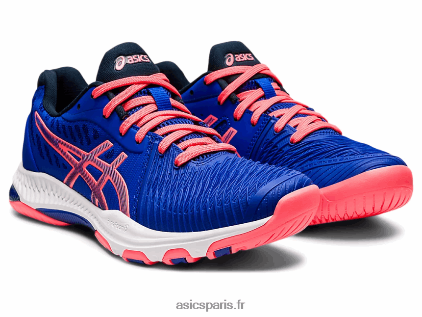 femmes Asics netburner balistique ff 2 BXL8B22356 bleu lapis lazuli/corail flamboyant