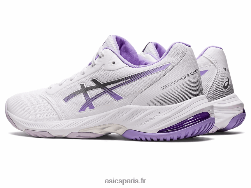 femmes Asics netburner balistique ff 3 BXL8B22580 blanc/violet numérique