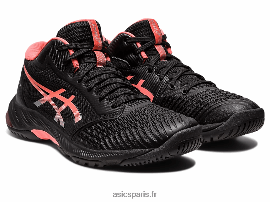 femmes Asics netburner balistique ff mt 3 BXL8B22549 noir/papaye