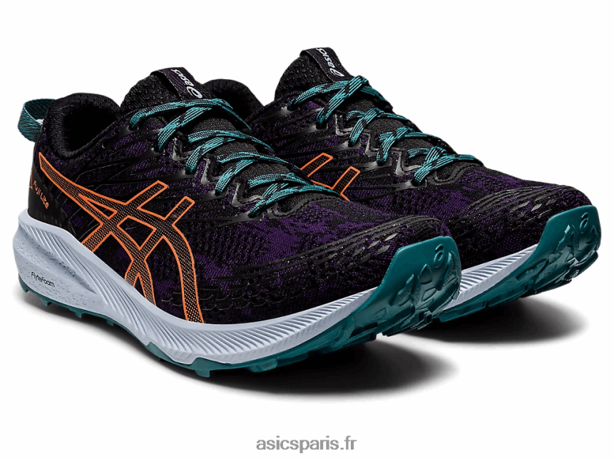 femmes Asics fuji lite 3 BXL8B22697 teinte de nuit/orange nova