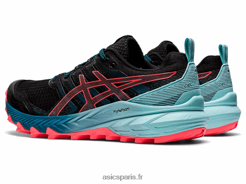 femmes Asics gel-trabuco 9 BXL8B23888 noir/corail flamboyant