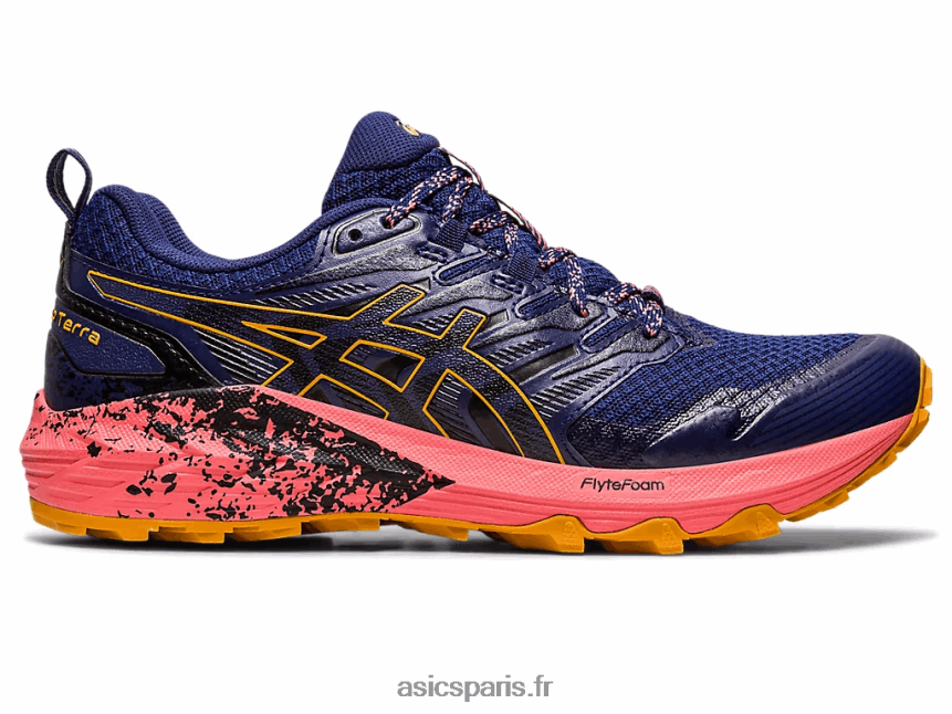 femmes Asics gel-trabuco terra BXL8B22636 bleu indigo/tempête de sable