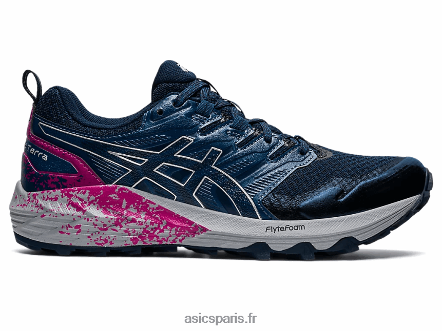 femmes Asics gel-trabuco terra BXL8B23570 bleu français/argent pur
