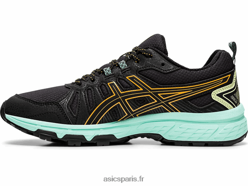 femmes Asics gel-venture 7 large BXL8B24162 pop noir/orange