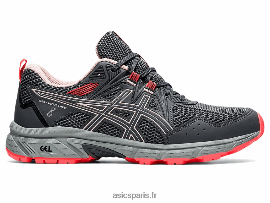 femmes Asics gel-venture 8 BXL8B23429 transporteur gris/pêche gingembre