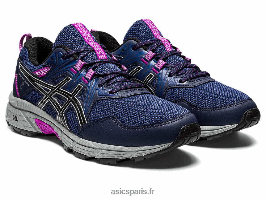 femmes Asics gel-venture 8 de large BXL8B22945 minuit/argent pur