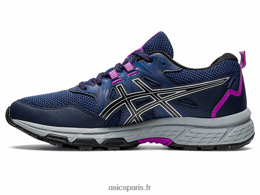 femmes Asics gel-venture 8 de large BXL8B22945 minuit/argent pur
