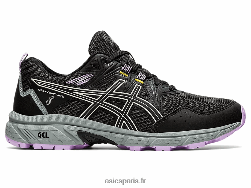 femmes Asics gel-venture 8 de large BXL8B23354 noir/ivoire