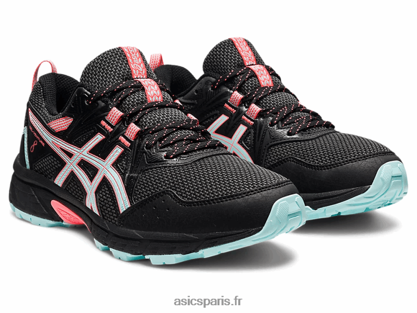 femmes Asics gel-venture 8 de large BXL8B23547 noir/bleu clair