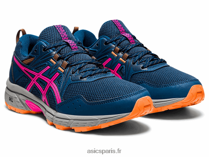 femmes Asics gel-venture 8 de large BXL8B23919 mako bleu/rose glo