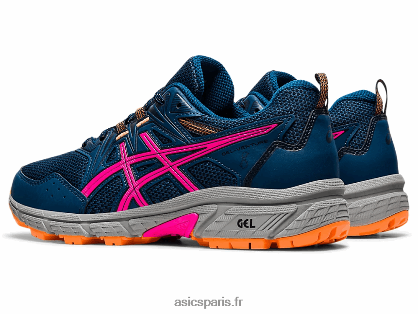 femmes Asics gel-venture 8 de large BXL8B23919 mako bleu/rose glo