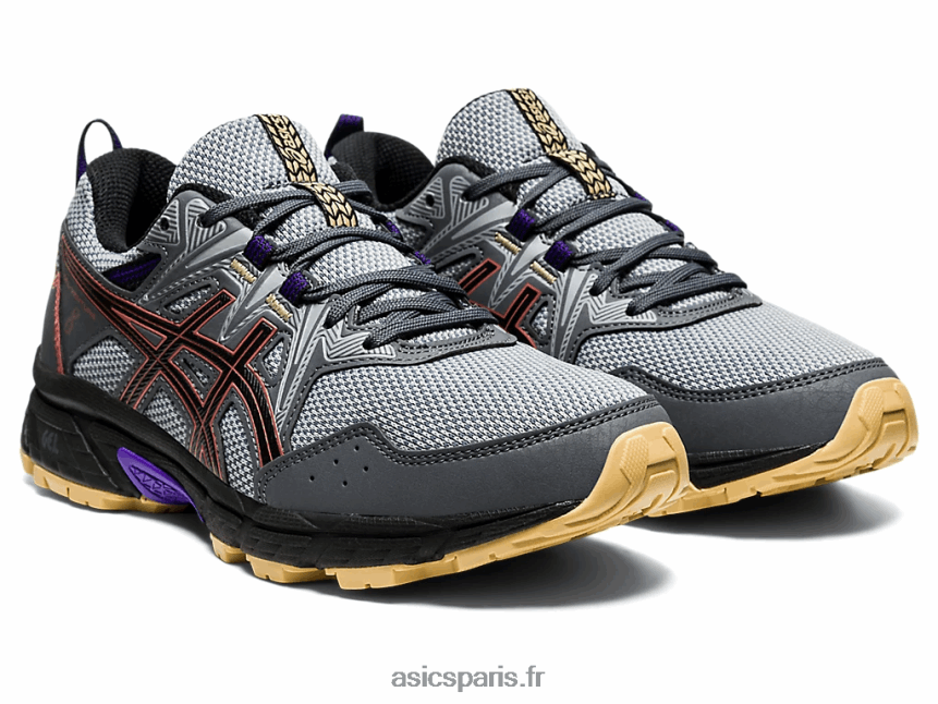 femmes Asics gel-venture 8 de large BXL8B23938 porteur gris/rouge brique