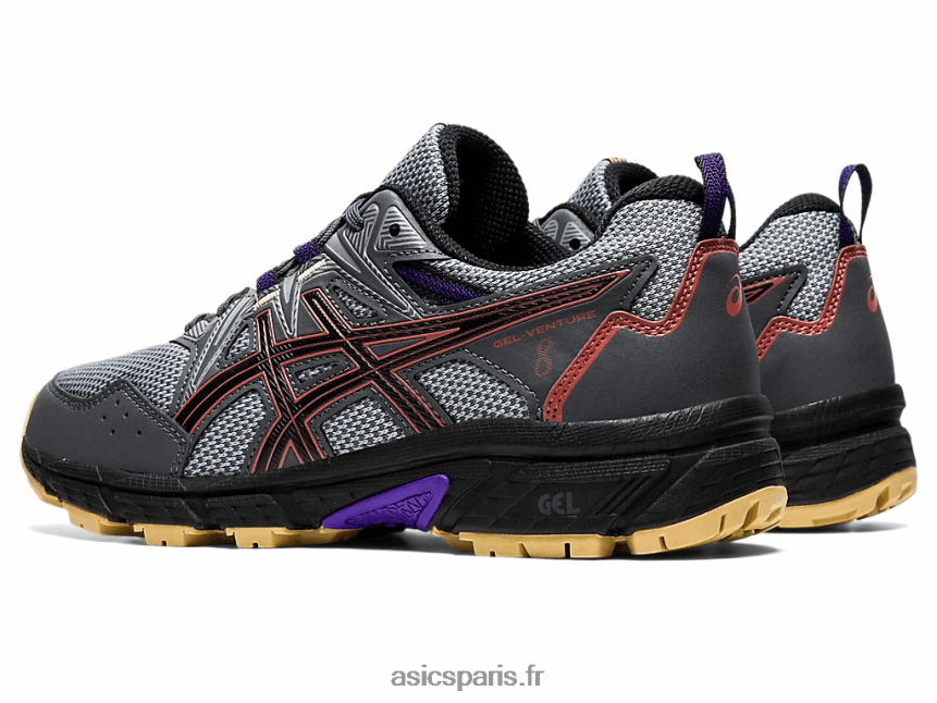 femmes Asics gel-venture 8 de large BXL8B23938 porteur gris/rouge brique