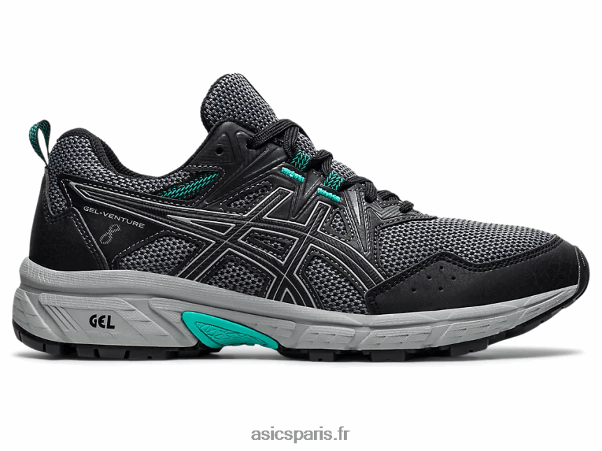 femmes Asics gel-venture 8 de large BXL8B23946 noir/plaque de roche