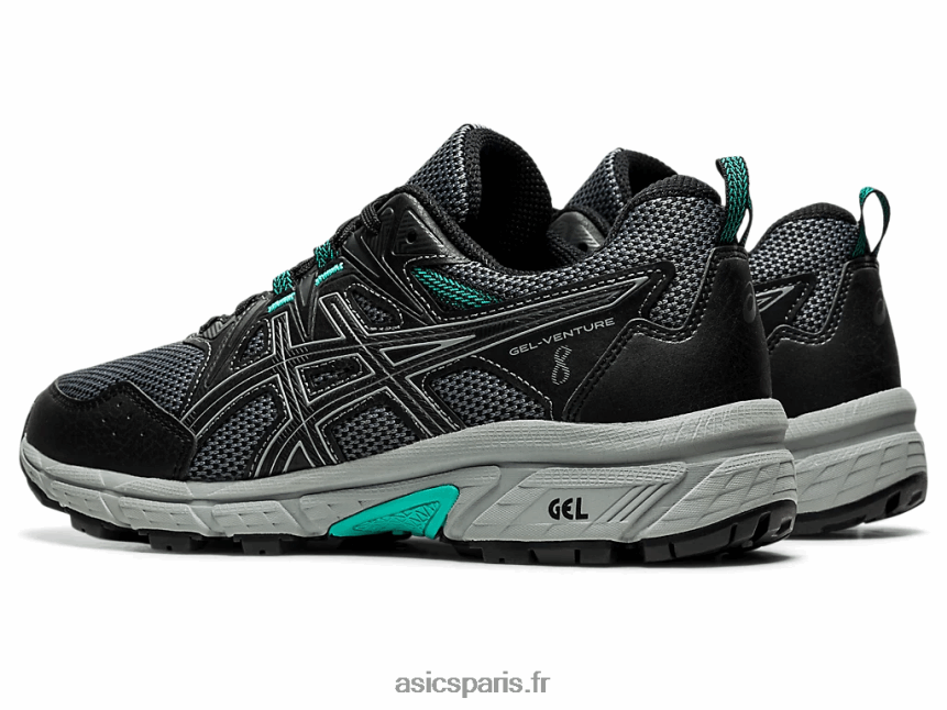 femmes Asics gel-venture 8 de large BXL8B23946 noir/plaque de roche