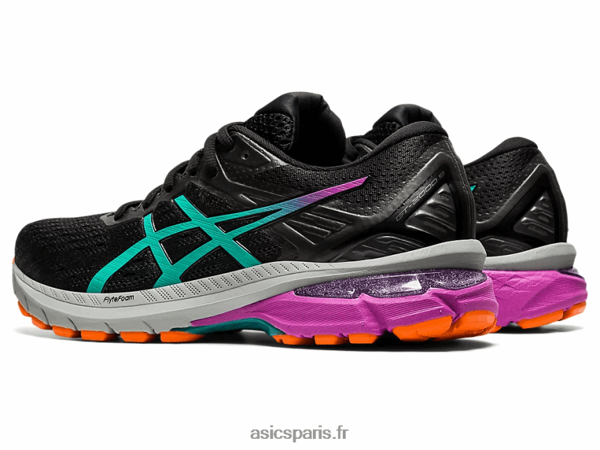 femmes Asics piste gt-2000 9 BXL8B24019 bijou noir/baltique