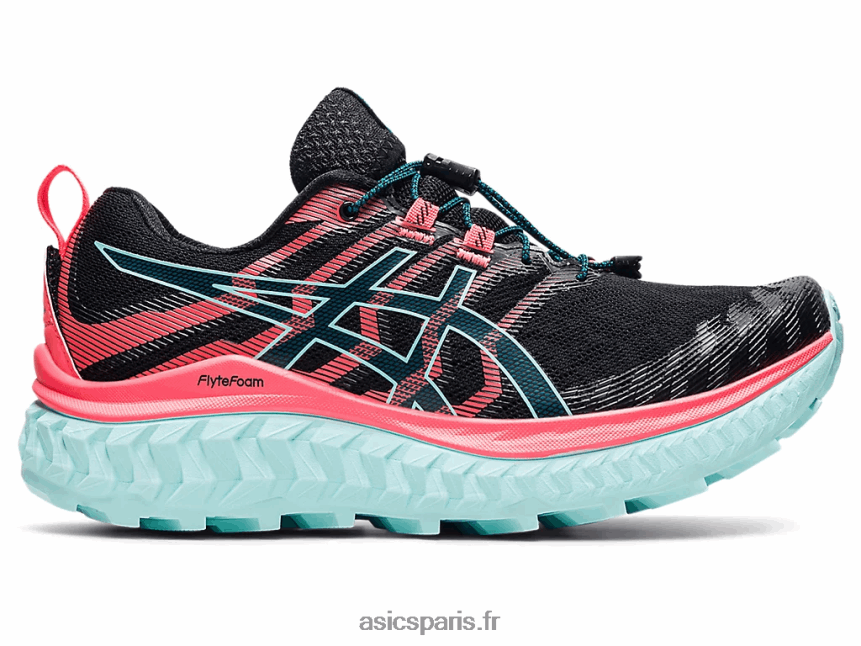 femmes Asics trabuco max BXL8B23877 noir/corail flamboyant