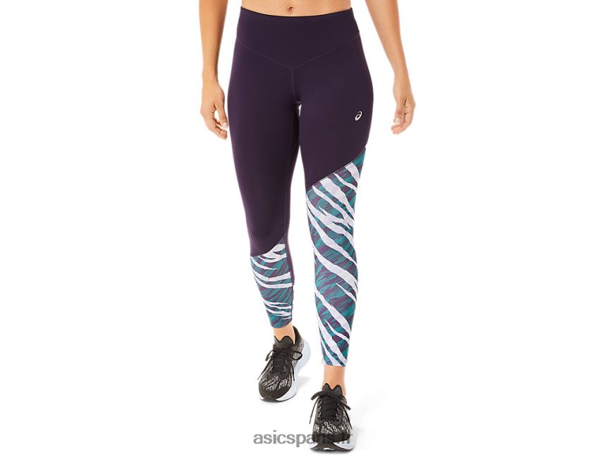 femmes Asics collant camouflage sauvage 7/8 BXL8B23028 ombre nocturne/pin velours