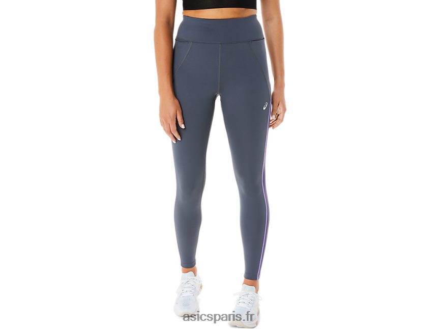 femmes Asics collant d'entraînement à empiècement en mesh BXL8B22311 transporteur gris