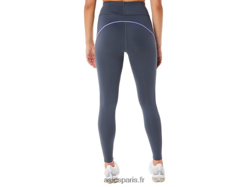 femmes Asics collant d\'entraînement à empiècement en mesh BXL8B22311 transporteur gris