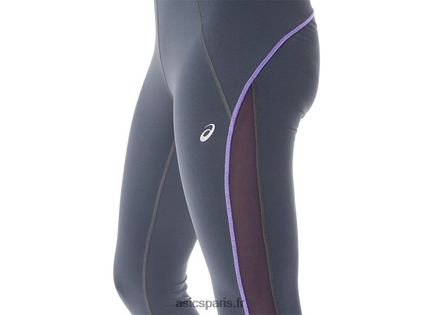femmes Asics collant d\'entraînement à empiècement en mesh BXL8B22311 transporteur gris