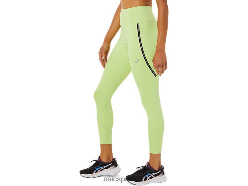 femmes Asics course taille haute serré BXL8B23335 vert citron