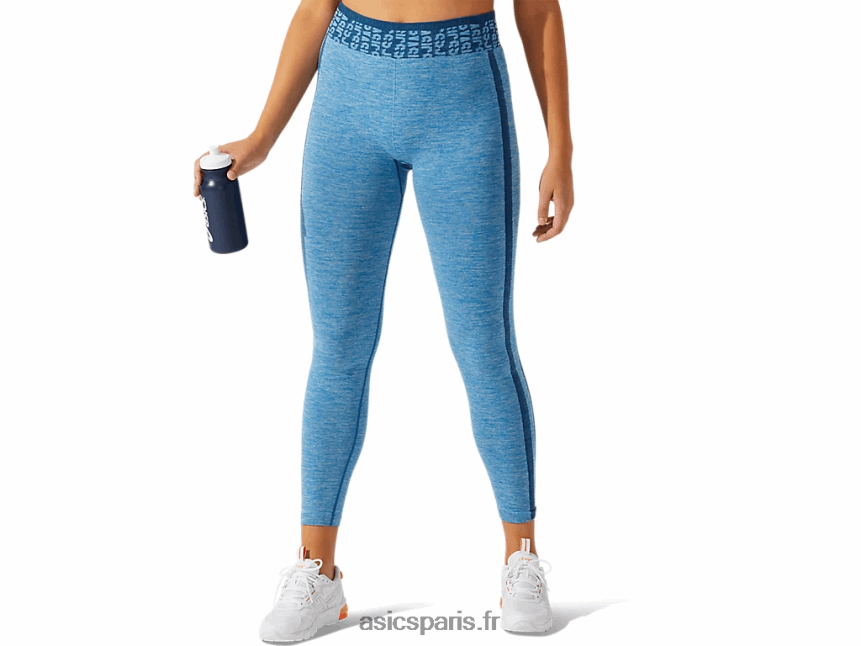 femmes Asics cropped logo collant sans coutures BXL8B23947 bleu reborn/bleu mako