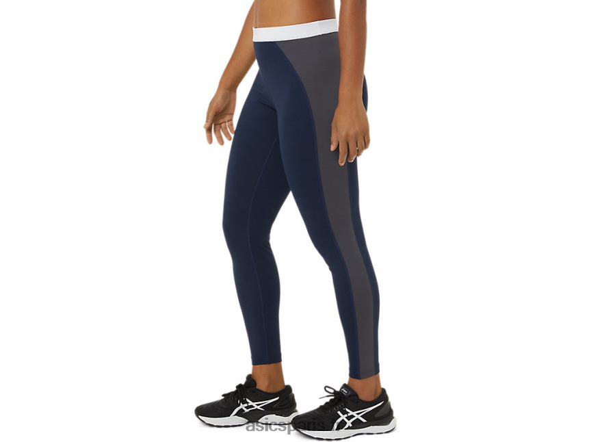 femmes Asics le nouveau collant fort réutilisé BXL8B23823 caban/gris piémont/blanc