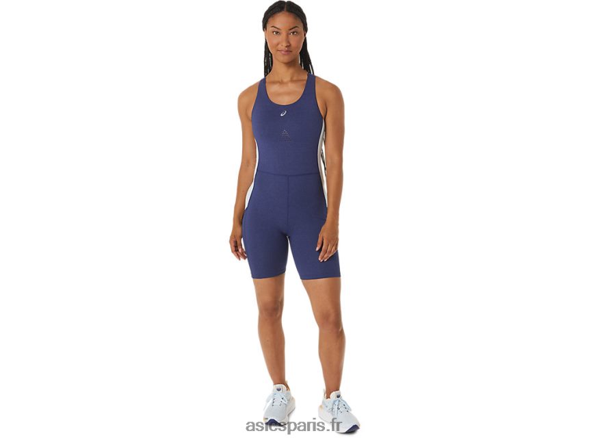 femmes Asics maillot de bain nagino run BXL8B22246 bleu indigo chiné/ciel