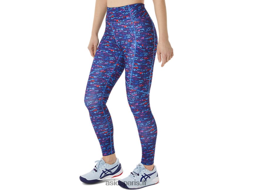 femmes Asics nouveau collant imprimé strong 92 BXL8B23004 tennis japon orchidée aop brossée
