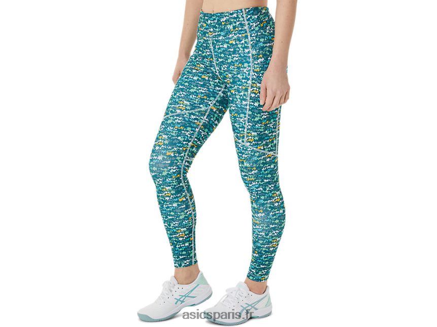 femmes Asics nouveau collant imprimé strong 92 BXL8B23029 AOP brossé mer apaisante