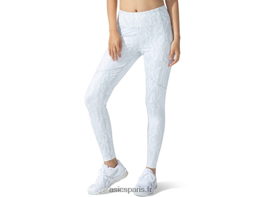 femmes Asics nouveau collant imprimé strong 92 BXL8B23794 impression blanche brillante