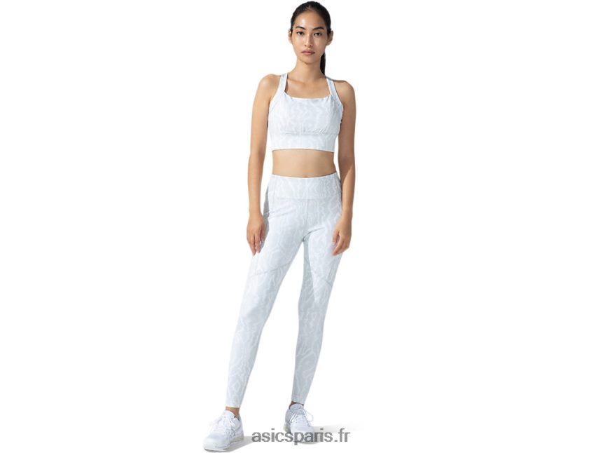 femmes Asics nouveau collant imprimé strong 92 BXL8B23794 impression blanche brillante