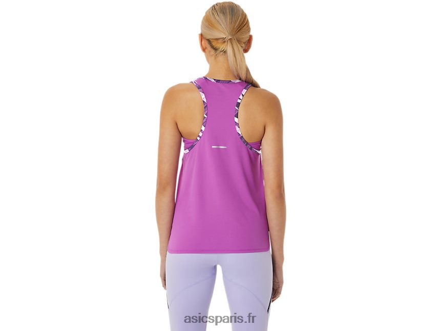 femmes Asics débardeur camo sauvage BXL8B23068 lueur d\'orchidée/lavande