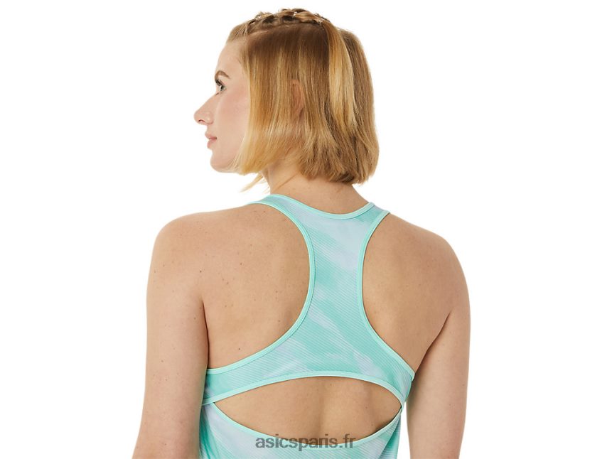 femmes Asics débardeur graphique assorti BXL8B23065 glace fraîche