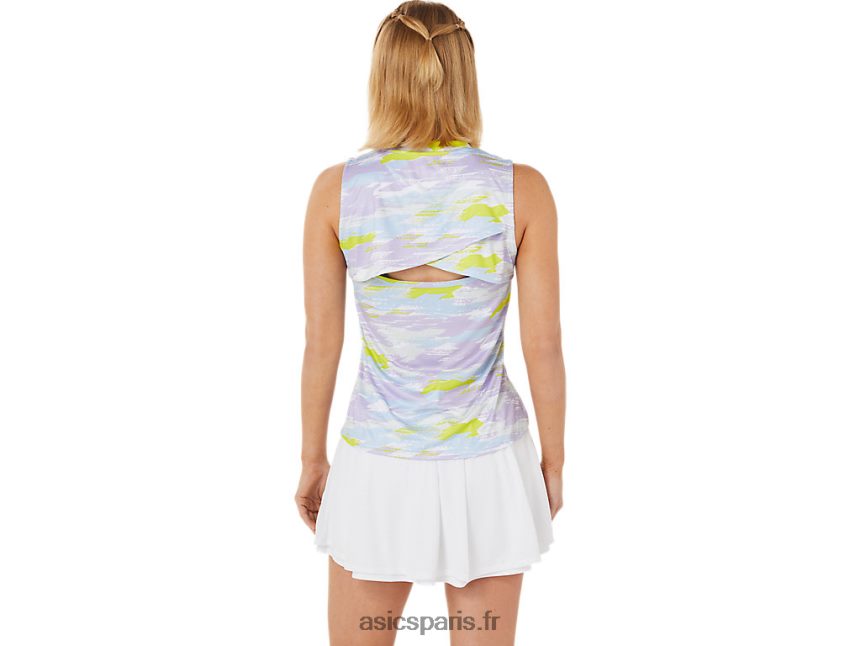femmes Asics débardeur graphique assorti BXL8B23494 murasaki