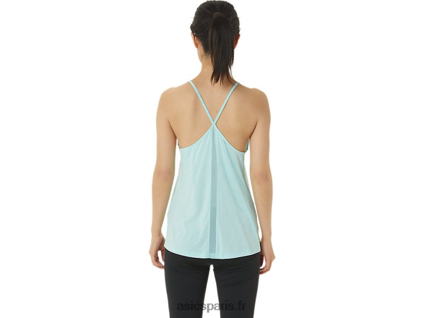 femmes Asics débardeur à lanières BXL8B23304 teinture spatiale bleu clair