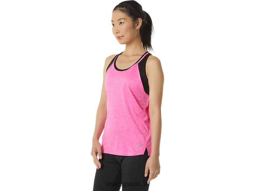 femmes Asics débardeur à lanières BXL8B23317 teinture spatiale rose glo