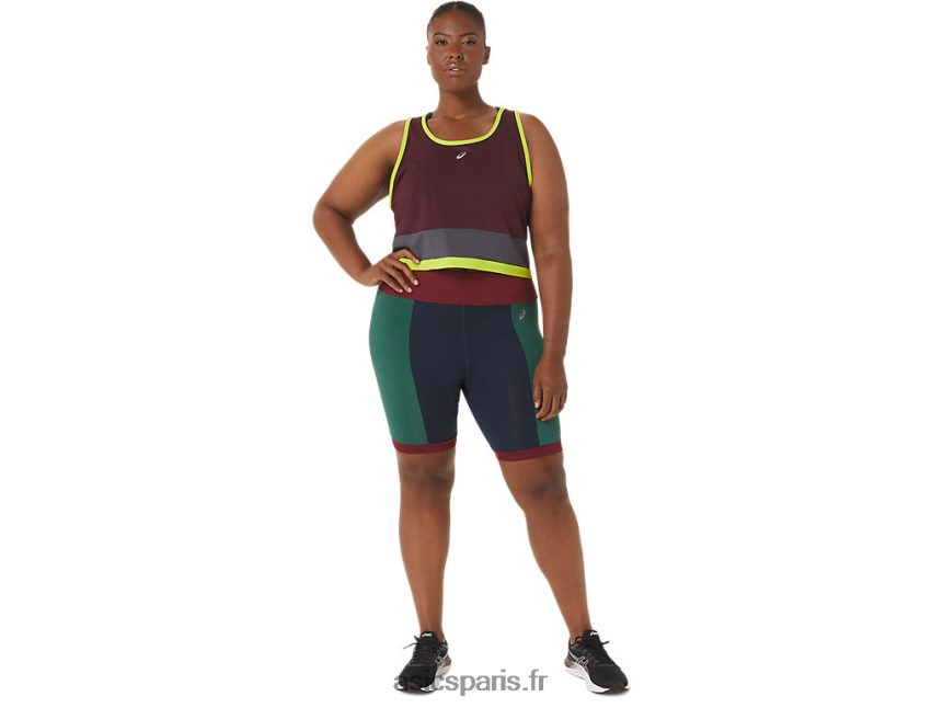 femmes Asics le nouveau réservoir solide réutilisé BXL8B23367 marron/gris acier