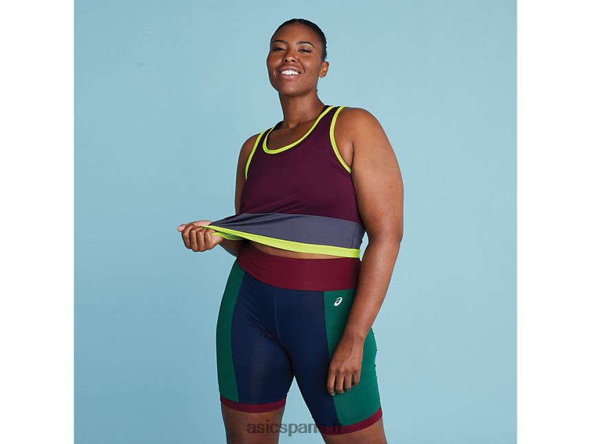 femmes Asics le nouveau réservoir solide réutilisé BXL8B23367 marron/gris acier