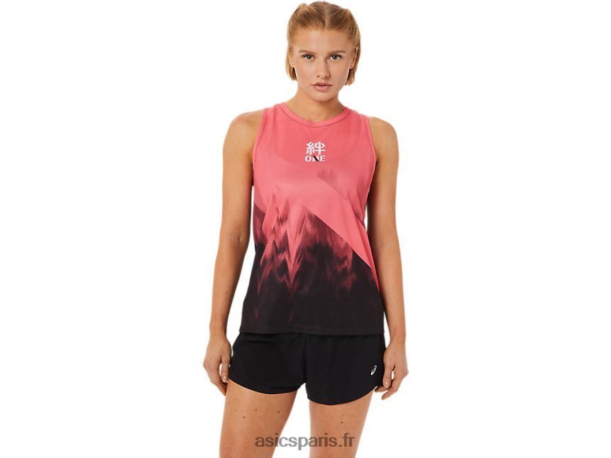 femmes Asics maillot BXL8B23650 corail flamboyant