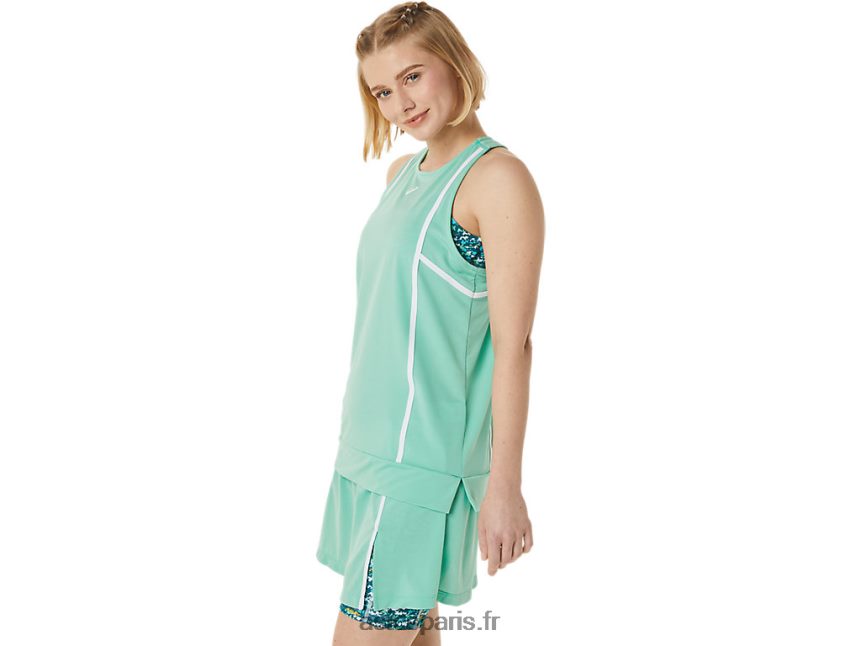 femmes Asics nouveau réservoir fort 92 BXL8B23058 écume de mer/blanc brillant