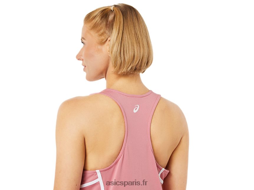 femmes Asics nouveau réservoir fort 92 BXL8B23816 rose fumé/blanc brillant