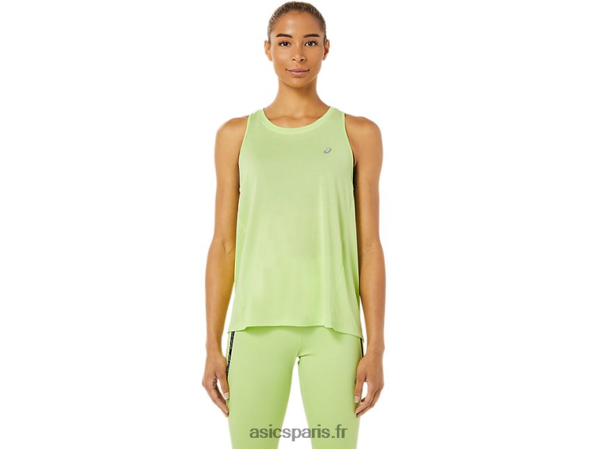 femmes Asics réservoir de course BXL8B23343 vert citron