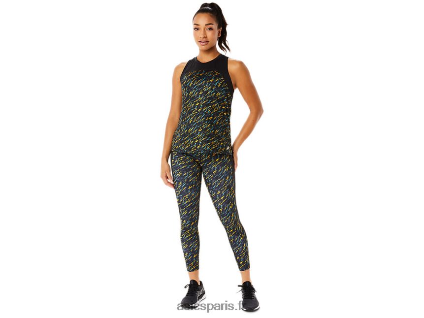 femmes Asics réservoir de course pr lyte BXL8B23386 ombre de nuit/imprimé sauge